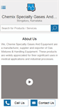 Mobile Screenshot of chemixcalibrationgases.com